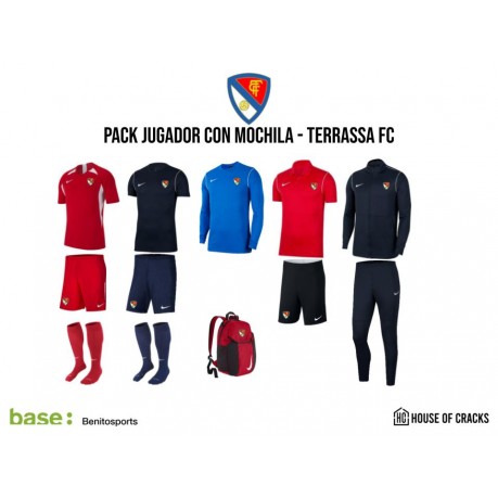 PACK JUGADOR CON MOCHILA TERRASSA FC